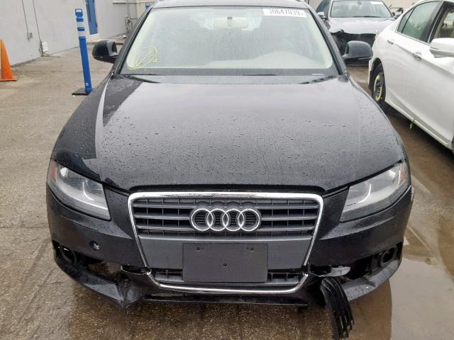 WAUVF78K09A065292 - 2009 AUDI A4 2.0T AV BLACK photo 9