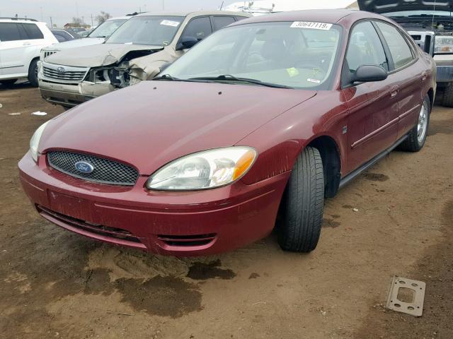 1FAHP55S34G184617 - 2004 FORD TAURUS SES BURGUNDY photo 2