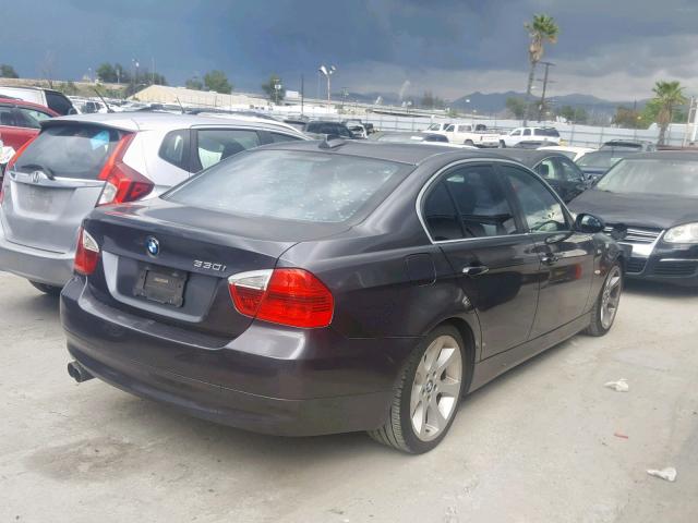 WBAVB33506KS38661 - 2006 BMW 330 I GRAY photo 4