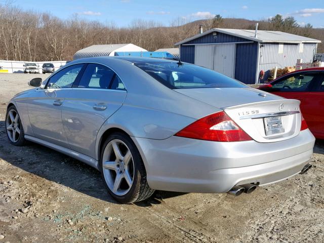 WDDDJ76X96A026391 - 2006 MERCEDES-BENZ CLS 55 AMG SILVER photo 3