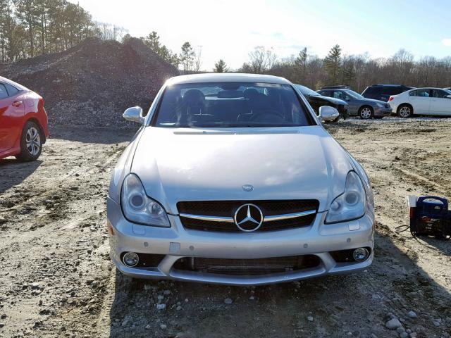 WDDDJ76X96A026391 - 2006 MERCEDES-BENZ CLS 55 AMG SILVER photo 9