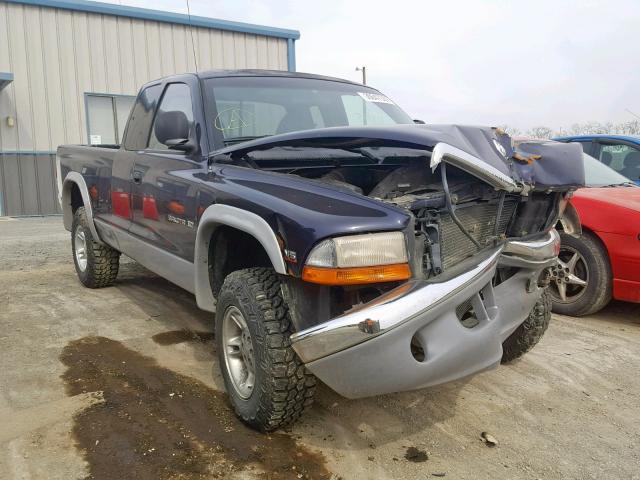 1B7GG22XXXS197953 - 1999 DODGE DAKOTA BLUE photo 1