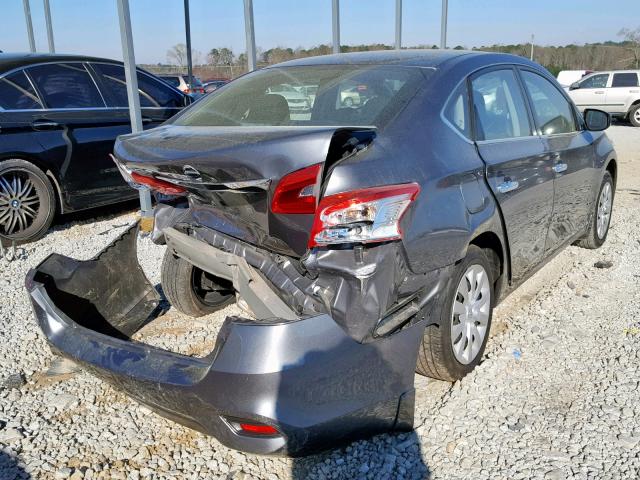 3N1AB7AP0HY320944 - 2017 NISSAN SENTRA S GRAY photo 4