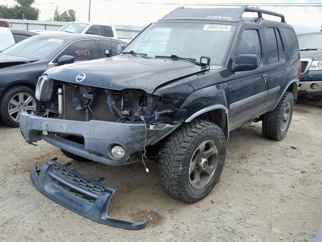 5N1MD28Y34C638819 - 2004 NISSAN XTERRA SE BLACK photo 2