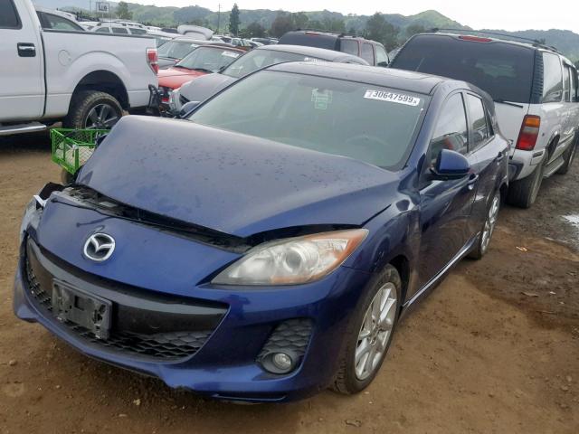 JM1BL1L64C1507049 - 2012 MAZDA 3 S BLUE photo 2