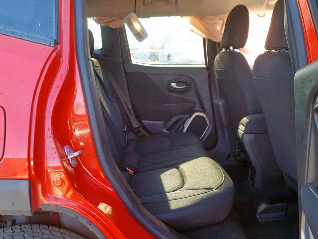ZACCJBAB9HPG20051 - 2017 JEEP RENEGADE S RED photo 6