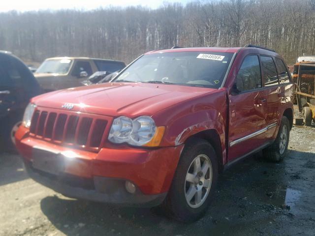 1J4PR4GK4AC103645 - 2010 JEEP GRAND CHER RED photo 2