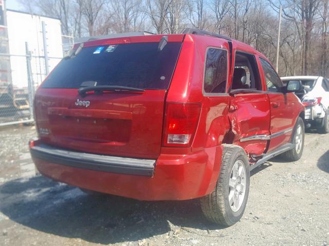 1J4PR4GK4AC103645 - 2010 JEEP GRAND CHER RED photo 4