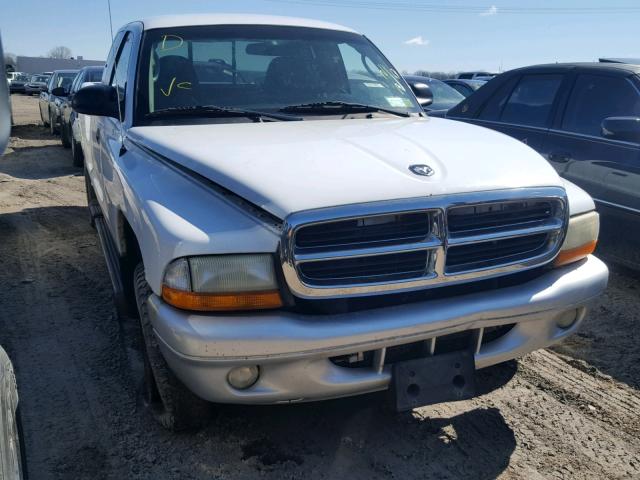 1B7GG42N22S557994 - 2002 DODGE DAKOTA SLT WHITE photo 1