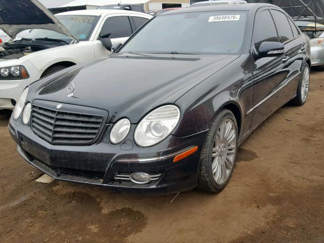 WDBUF56X07B147451 - 2007 MERCEDES-BENZ E 350 BLACK photo 2