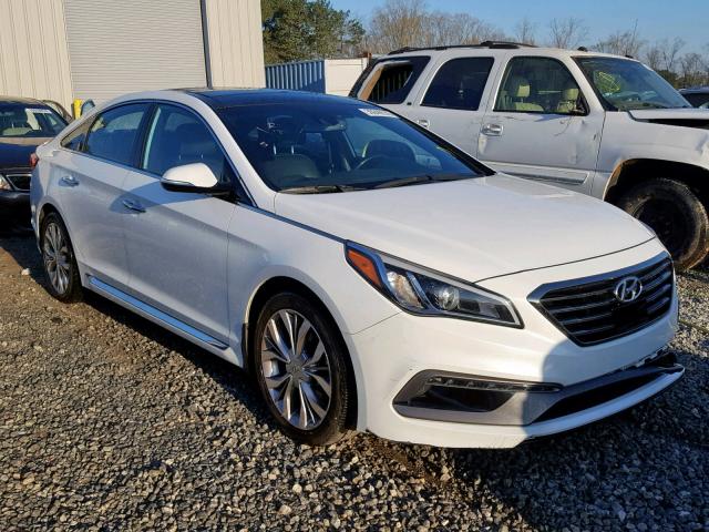 5NPE34AB2FH243258 - 2015 HYUNDAI SONATA SPO WHITE photo 1