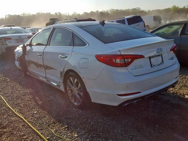 5NPE34AB2FH243258 - 2015 HYUNDAI SONATA SPO WHITE photo 3