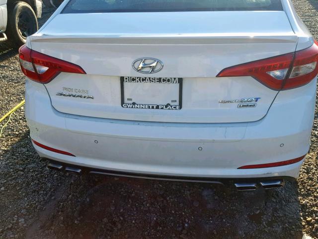 5NPE34AB2FH243258 - 2015 HYUNDAI SONATA SPO WHITE photo 9