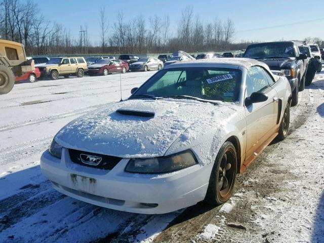 1FAFP45X23F388567 - 2003 FORD MUSTANG GT WHITE photo 2