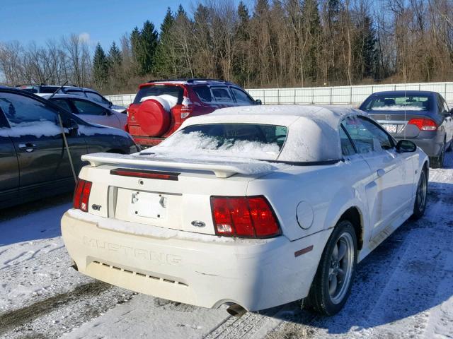1FAFP45X23F388567 - 2003 FORD MUSTANG GT WHITE photo 4