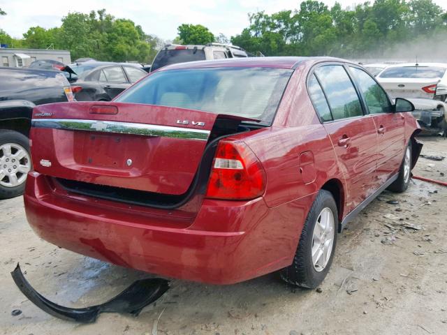 1G1ZT52854F226013 - 2004 CHEVROLET MALIBU LS BURGUNDY photo 4