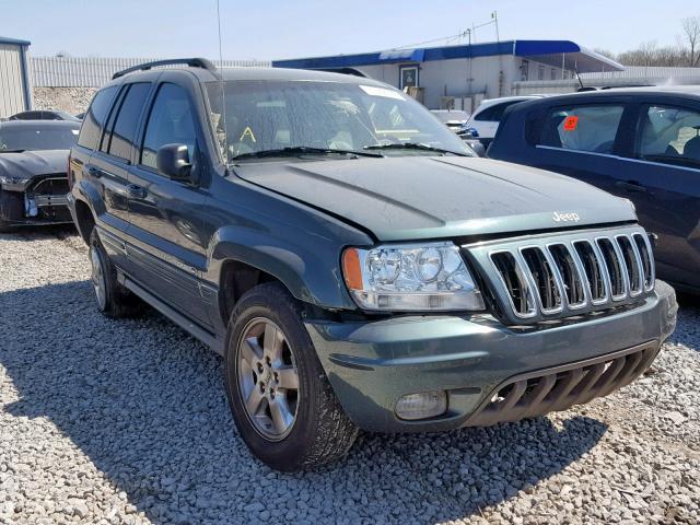 1J8GW68J43C502633 - 2003 JEEP GRAND CHER GREEN photo 1