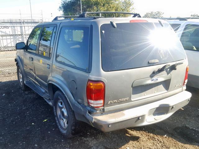 1FMDU65E8YZB31662 - 2000 FORD EXPLORER L GRAY photo 3