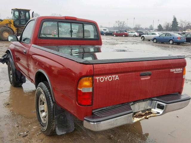 4TANM92N1XZ492725 - 1999 TOYOTA TACOMA PRE MAROON photo 3