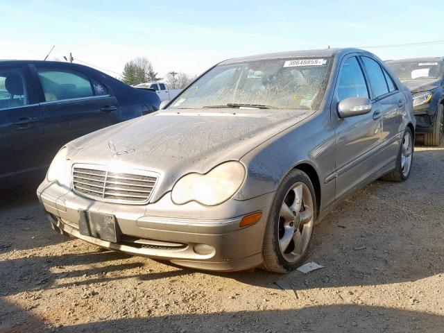 WDBRF40J64F533820 - 2004 MERCEDES-BENZ C 230K SPO SILVER photo 2