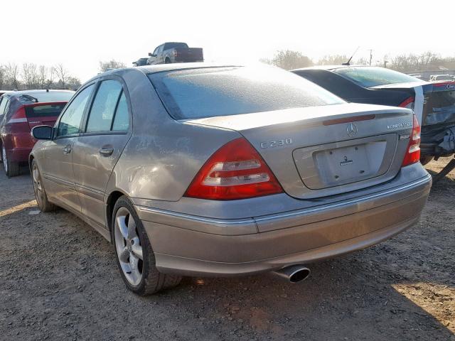 WDBRF40J64F533820 - 2004 MERCEDES-BENZ C 230K SPO SILVER photo 3