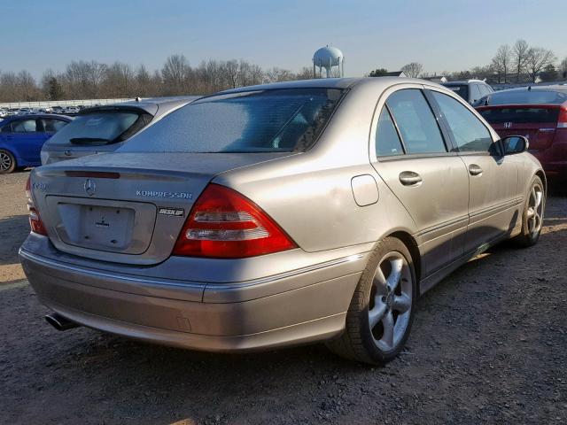 WDBRF40J64F533820 - 2004 MERCEDES-BENZ C 230K SPO SILVER photo 4