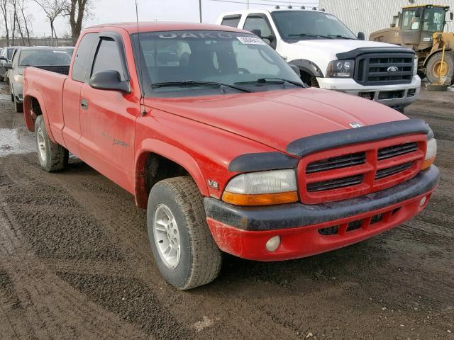 1B7GG22N6YS740148 - 2000 DODGE DAKOTA RED photo 1