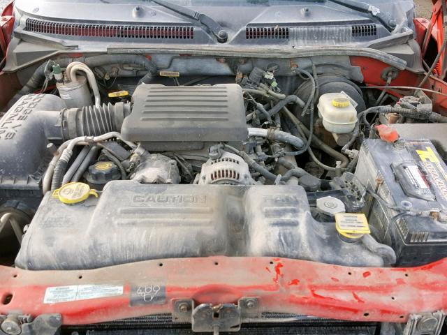 1B7GG22N6YS740148 - 2000 DODGE DAKOTA RED photo 7