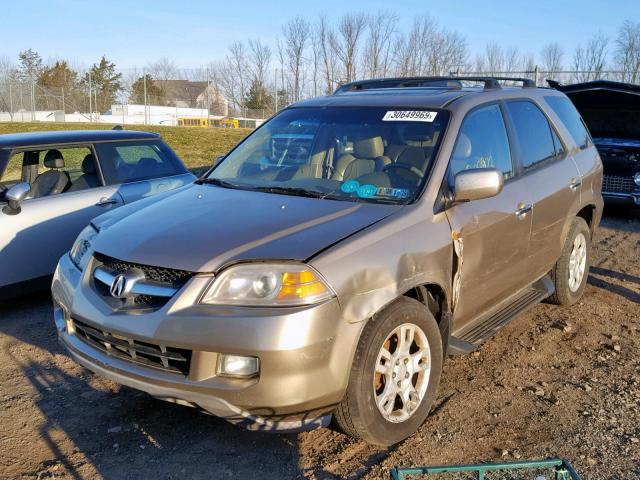 2HNYD18645H512072 - 2005 ACURA MDX TOURIN TAN photo 2