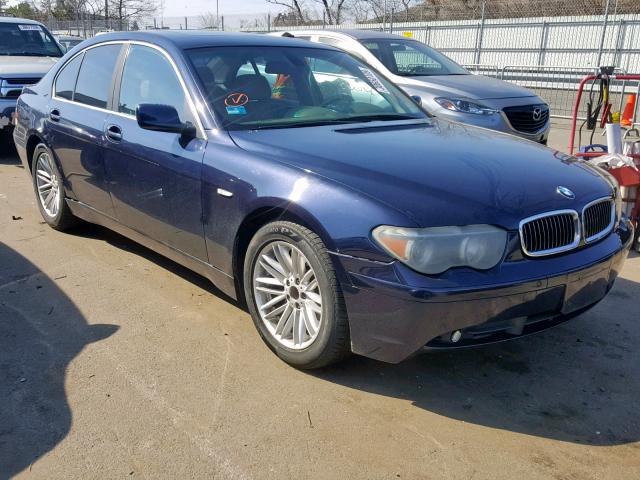 WBAGL63474DP69338 - 2004 BMW 745 I BLUE photo 1