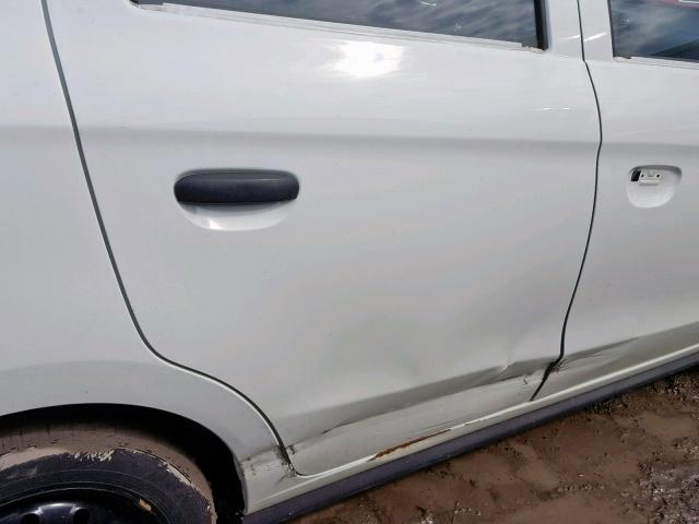 ML32A3HJ6FH032369 - 2015 MITSUBISHI MIRAGE DE WHITE photo 9