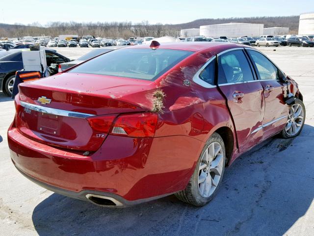 2G1155S37E9109197 - 2014 CHEVROLET IMPALA LTZ BURGUNDY photo 4