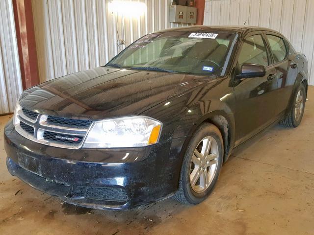 1B3BD1FB6BN544425 - 2011 DODGE AVENGER MA BLACK photo 2