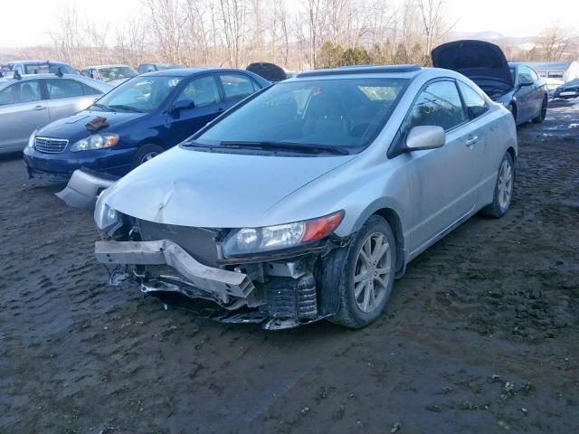 2HGFG12998H570997 - 2008 HONDA CIVIC EXL SILVER photo 2