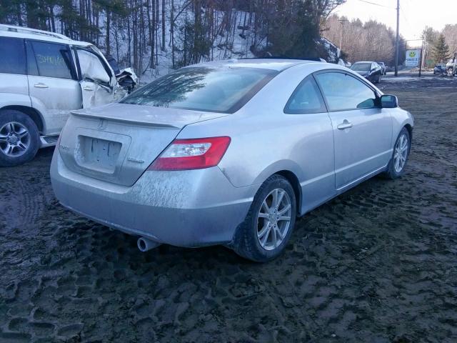 2HGFG12998H570997 - 2008 HONDA CIVIC EXL SILVER photo 4