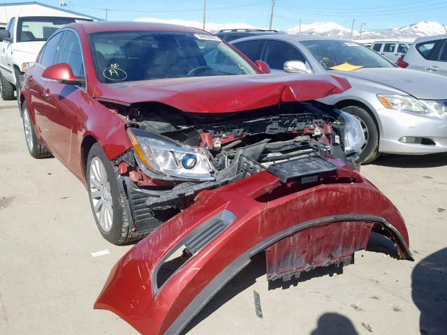 2G4GT5GV1C9207782 - 2012 BUICK REGAL PREM RED photo 1