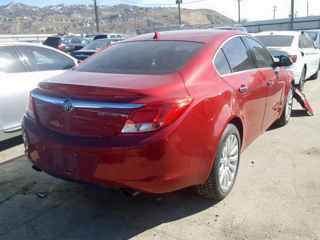 2G4GT5GV1C9207782 - 2012 BUICK REGAL PREM RED photo 4