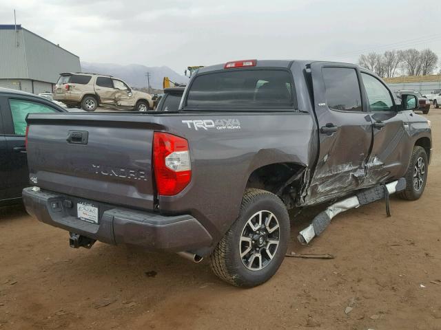 5TFDW5F18HX638206 - 2017 TOYOTA TUNDRA CRE GRAY photo 4