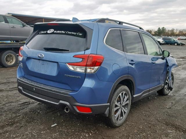 JF2SKASC0KH423540 - 2019 SUBARU FORESTER L BLUE photo 4