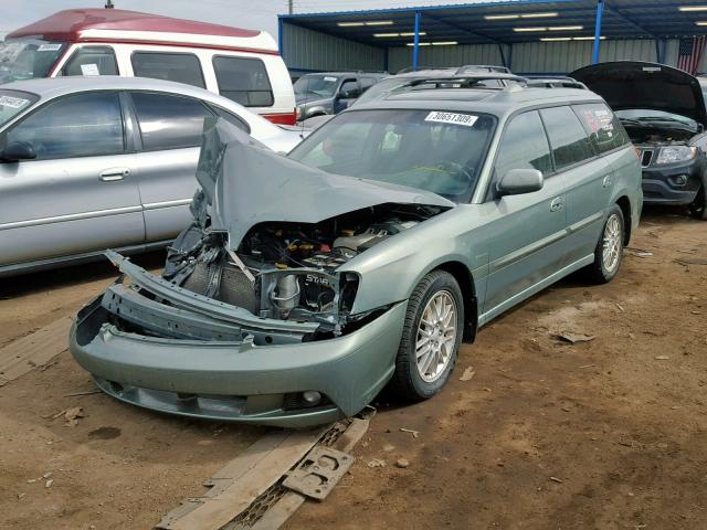 4S3BH625247301735 - 2004 SUBARU LEGACY L S BLUE photo 2