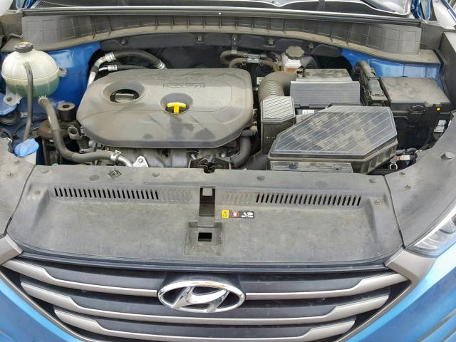 KM8J3CA43GU126835 - 2016 HYUNDAI TUCSON LIM BLUE photo 7