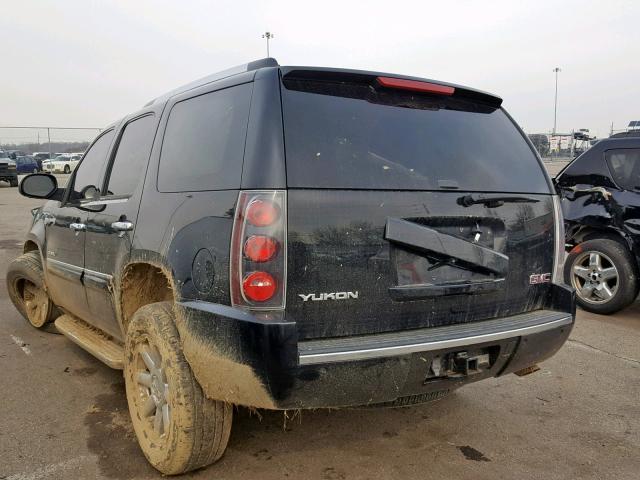 1GKFK638X7J266305 - 2007 GMC YUKON DENA BLACK photo 3