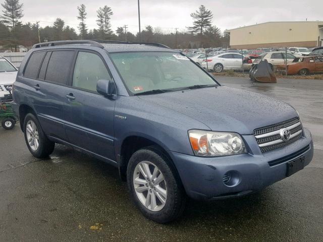 JTEHW21A370044228 - 2007 TOYOTA HIGHLANDER BLUE photo 1