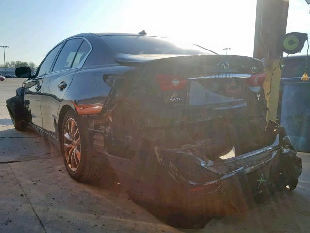 JN1BV7AR7EM681499 - 2014 INFINITI Q50 BASE BLACK photo 3