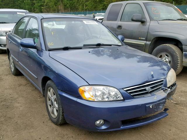 KNAFB121635243025 - 2003 KIA SPECTRA BA BLUE photo 1