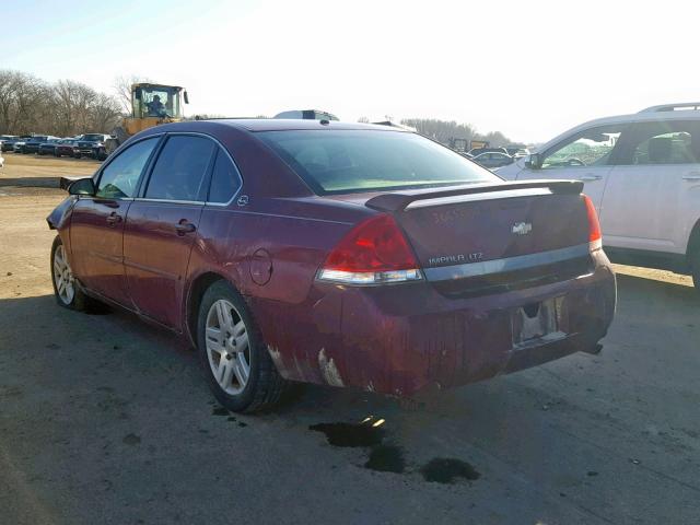 2G1WU581169133303 - 2006 CHEVROLET IMPALA LTZ RED photo 3