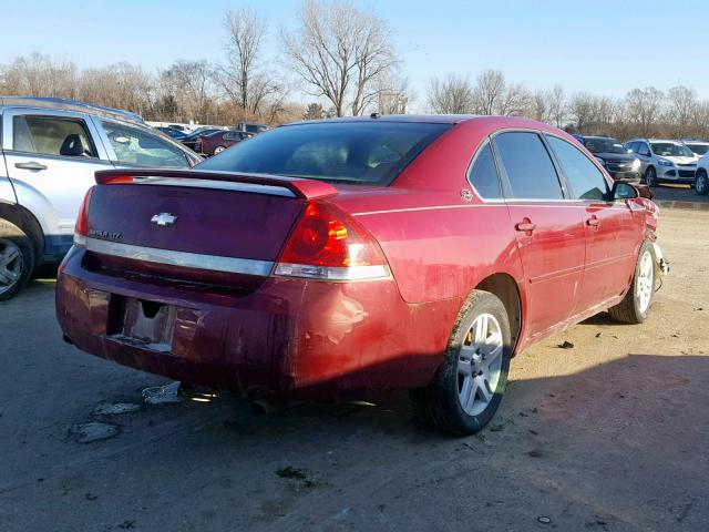 2G1WU581169133303 - 2006 CHEVROLET IMPALA LTZ RED photo 4