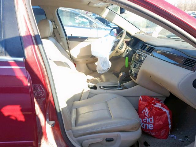 2G1WU581169133303 - 2006 CHEVROLET IMPALA LTZ RED photo 5