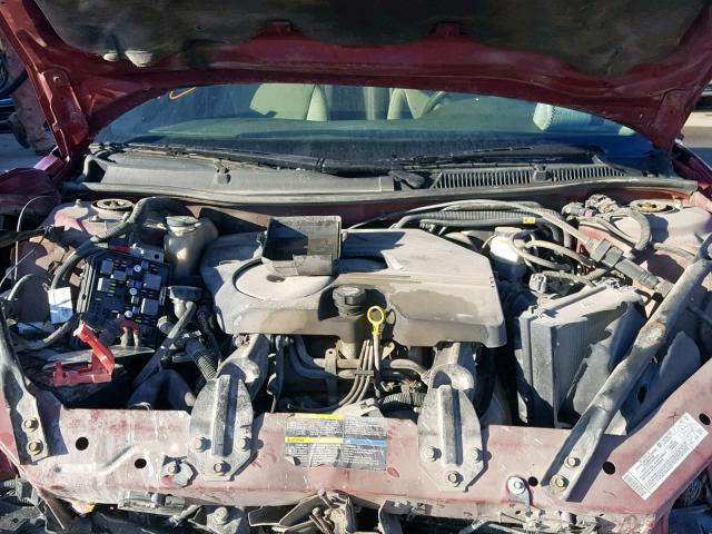 2G1WU581169133303 - 2006 CHEVROLET IMPALA LTZ RED photo 7