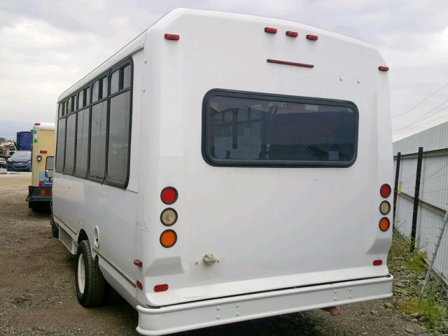 1FDXE45S66HA88625 - 2006 FORD E450 BUS WHITE photo 3